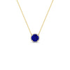 Load image into Gallery viewer, 2-ctw-round-halo-diamond-anniversary-necklace-with-sapphire-in-FDPD10984GSABL-2.00CT-NL-YG-CS