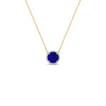 Load image into Gallery viewer, 2-ctw-round-halo-diamond-anniversary-necklace-with-sapphire-in-FDPD10984GSABL-2.00CT-NL-YG-CS