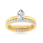 Load image into Gallery viewer, 2-mm-marquise-cut-solitaire-ring-with-eternity-band-in-yellow-gold-fdens11590mqangle5-2.00mm-nl-yg.jpg?v=1760331460