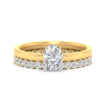 Load image into Gallery viewer, 2-mm-oval-shaped-solitaire-ring-with-eternity-band-in-yellow-gold-fdens11590ovsleep-2.00mm-nl-yg.jpg?v=1760331599