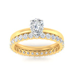Load image into Gallery viewer, 2-mm-pear-shaped-solitaire-ring-with-eternity-band-in-yellow-gold-fdens11590peangle5-2.00mm-nl-yg.jpg?v=1760331898
