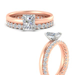 Load image into Gallery viewer, 2-mm-radiant-cut-solitaire-ring-with-eternity-band-in-rose-gold-fdens11590raangle3-2.00mm-nl-rg.jpg?v=1760335503
