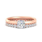 Load image into Gallery viewer, 2-mm-round-cut-solitaire-ring-with-eternity-band-in-rose-gold-fdens11590rosleep-2.00mm-nl-rg.jpg?v=1760332854