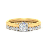 Load image into Gallery viewer, 2-mm-round-cut-solitaire-ring-with-eternity-band-in-yellow-gold-fdens11590rosleep-2.00mm-nl-yg_b2dc95ad-c774-4db8-a851-70b688e18837.jpg?v=1760335692
