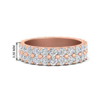 Load image into Gallery viewer, 2-row-diamond-eternity-ring-2.50-carat-in-rose-gold-FD11378B-2.50CT-NL-RG
