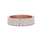 Load image into Gallery viewer, 2-row-diamond-eternity-ring-2.50-carat-in-rose-gold-FD11378B-2.50CT-NL-RG
