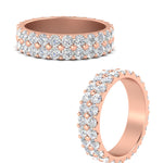 Load image into Gallery viewer, 2-row-diamond-eternity-ring-2.50-carat-in-rose-gold-FD11378B-2.50CT-NL-RG
