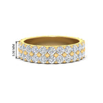 Load image into Gallery viewer, 2-row-diamond-eternity-ring-2.50-carat-in-yellow-gold-FD11378B-2.50CT-NL-YG

