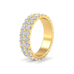 Load image into Gallery viewer, 2-row-diamond-eternity-ring-2.50-carat-in-yellow-gold-FD11378B-2.50CT-NL-YG
