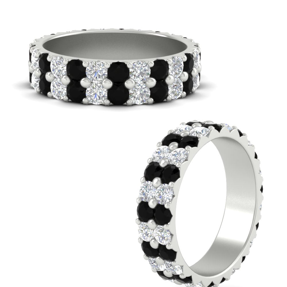 2-row-diamond-eternity-ring-2.50-carat-with-black-diamond-in-white-gold-FD11378BGBLACK-2.50CT-NL-WG