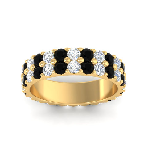 2-row-diamond-eternity-ring-2.50-carat-with-black-diamond-in-yellow-gold-FD11378BGBLACK-2.50CT-NL-YG