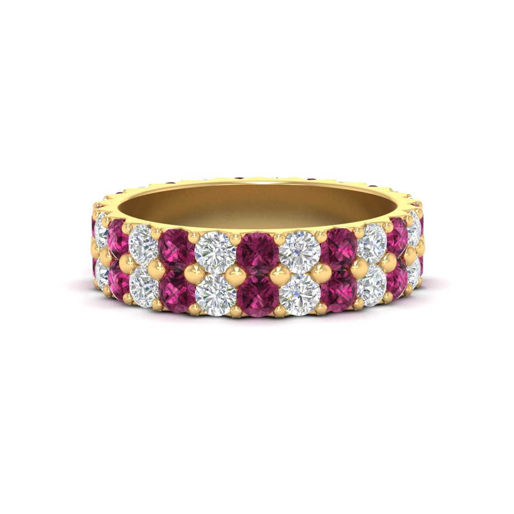 2-row-diamond-eternity-ring-2.50-carat-with-pink-sapphire-in-yellow-gold-FD11378BGSADRPI-2.50CT-NL-YG