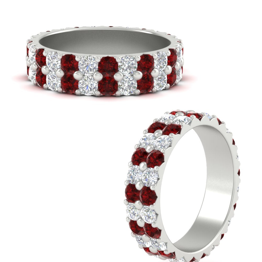 2-row-diamond-eternity-ring-2.50-carat-with-ruby-in-white-gold-FD11378BGRUDR-2.50CT-NL-WG