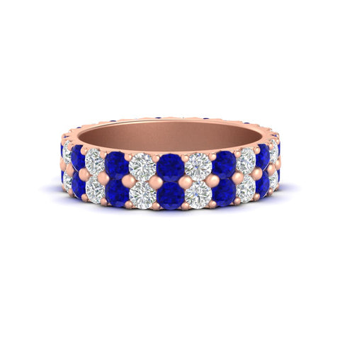 2-row-diamond-eternity-ring-2.50-carat-with-sapphire-in-rose-gold-FD11378BGSABL-2.50CT-NL-RG