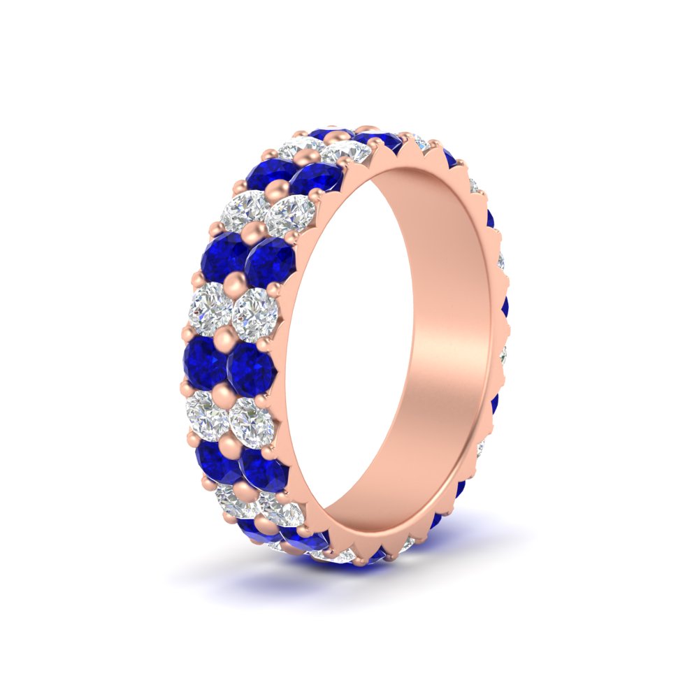 2-row-diamond-eternity-ring-2.50-carat-with-sapphire-in-rose-gold-FD11378BGSABL-2.50CT-NL-RG
