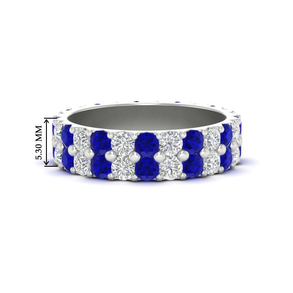 2-row-diamond-eternity-ring-2.50-carat-with-sapphire-in-white-gold-FD11378BGSABL-2.50CT-NL-WG
