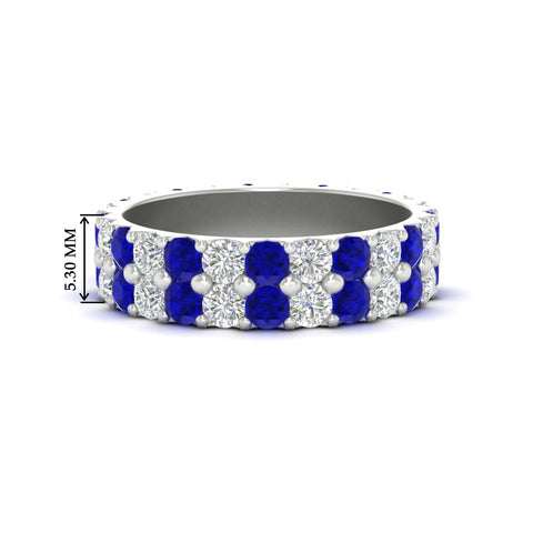 2-row-diamond-eternity-ring-2.50-carat-with-sapphire-in-white-gold-FD11378BGSABL-2.50CT-NL-WG