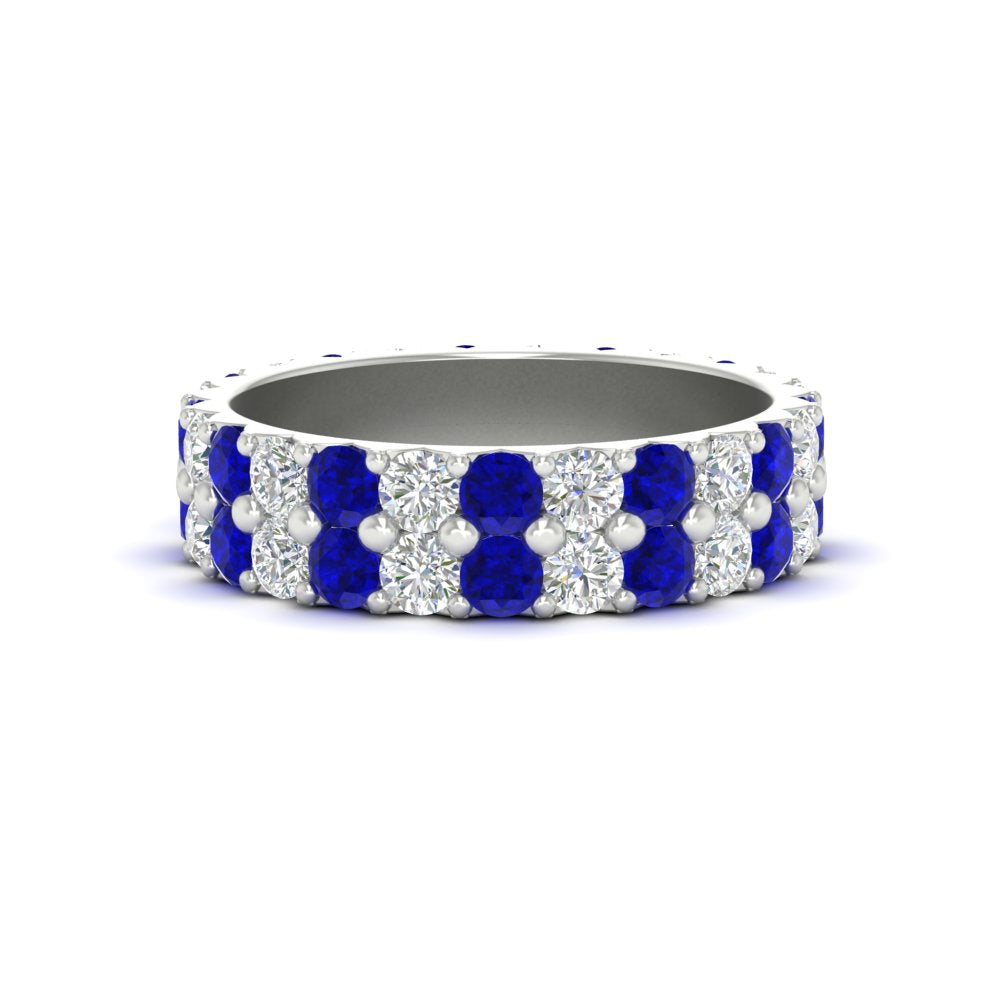 2-row-diamond-eternity-ring-2.50-carat-with-sapphire-in-white-gold-FD11378BGSABL-2.50CT-NL-WG