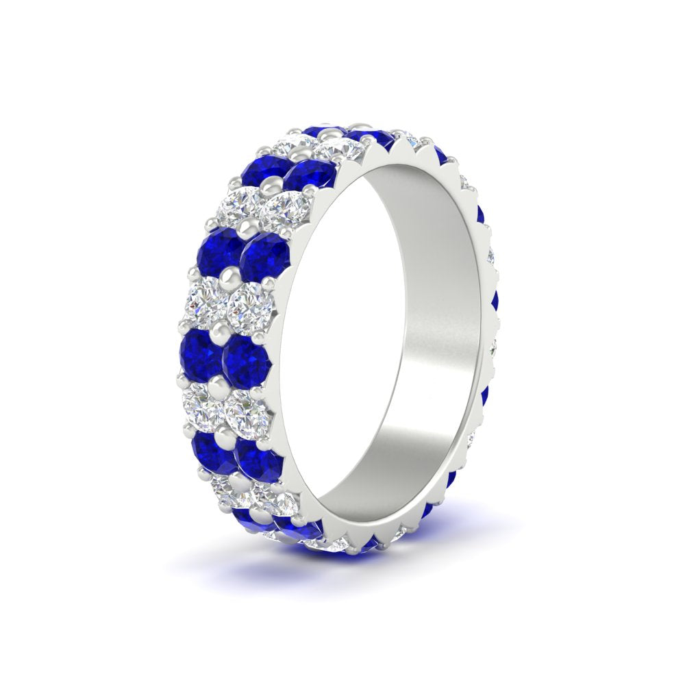 2-row-diamond-eternity-ring-2.50-carat-with-sapphire-in-white-gold-FD11378BGSABL-2.50CT-NL-WG