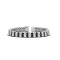 Thumbnail 37 - 2-row-round-tennis-bracelet-with-black-diamond-in-white-gold-FDBRC9701GBLACK-NL-WG