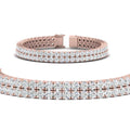 Thumbnail 1 - 2-row-round-tennis-diamond-bracelet-in-rose-gold-FDBRC9701ANGLE1-NL-RG