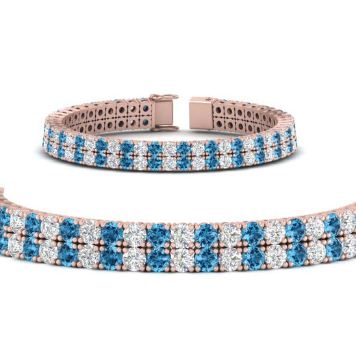2-row-round-tennis-diamond-bracelet-with-blue-topaz-in-rose-gold-FDBRC9701GICBLTOANGLE1-NL-RG