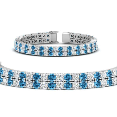 2 Row Round Tennis Bracelet