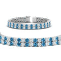 Thumbnail 32 - 2-row-round-tennis-diamond-bracelet-with-blue-topaz-in-white-gold-FDBRC9701GICBLTOANGLE1-NL-WG