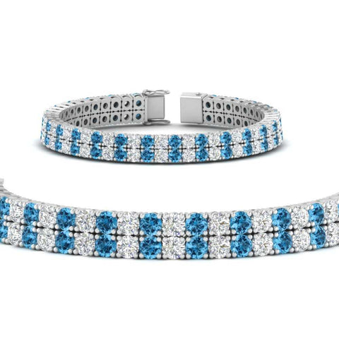 2-row-round-tennis-diamond-bracelet-with-blue-topaz-in-white-gold-FDBRC9701GICBLTOANGLE1-NL-WG