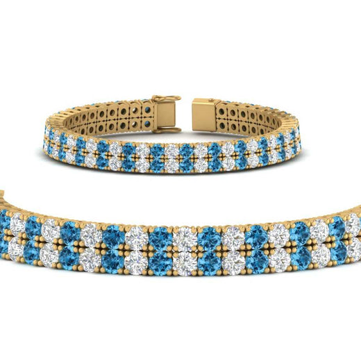 2-row-round-tennis-diamond-bracelet-with-blue-topaz-in-yellow-gold-FDBRC9701GICBLTOANGLE1-NL-YG