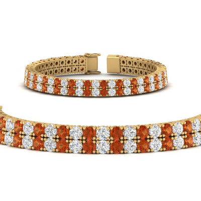 2 Row Round Tennis Bracelet