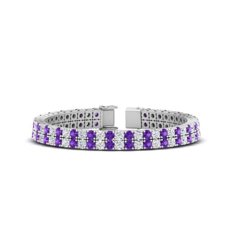 2-row-round-tennis-diamond-bracelet-with-purple-topaz-in-white-gold-FDBRC9701GVITO-NL-WG