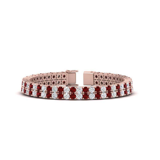 2-row-round-tennis-diamond-bracelet-with-ruby-in-rose-gold-FDBRC9701GRUDR-NL-RG