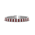 Thumbnail 31 - 2-row-round-tennis-diamond-bracelet-with-ruby-in-white-gold-FDBRC9701GRUDR-NL-WG