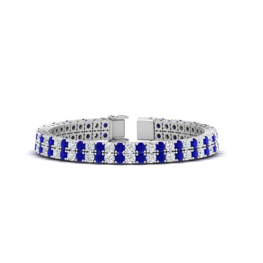 2-row-round-tennis-diamond-bracelet-with-sapphire-in-white-gold-FDBRC9701GSABL-NL-WG