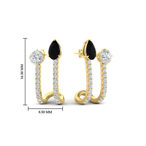 2-stone-diamond-hoop-with-black-diamond-earring-in-fd-ear11536gblackangle2-nl-yg-hw
