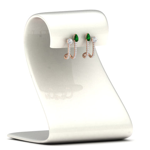 2-stone-diamond-hoop-with-emerald-earring-in-rose-gold-fdear11536gemgrstand-nl-rg