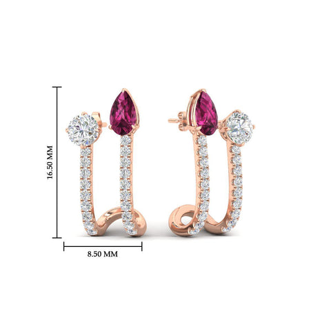 2-stone-diamond-hoop-with-pink-sapphire-earring-in-fd-ear11536gsadrpiangle2-nl-rg-hw