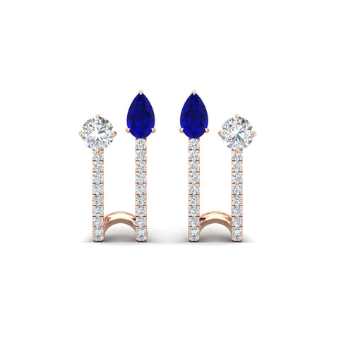 2-stone-diamond-hoop-with-sapphire-earring-in-rose-gold-fdear11536gsablangle3-nl-rg
