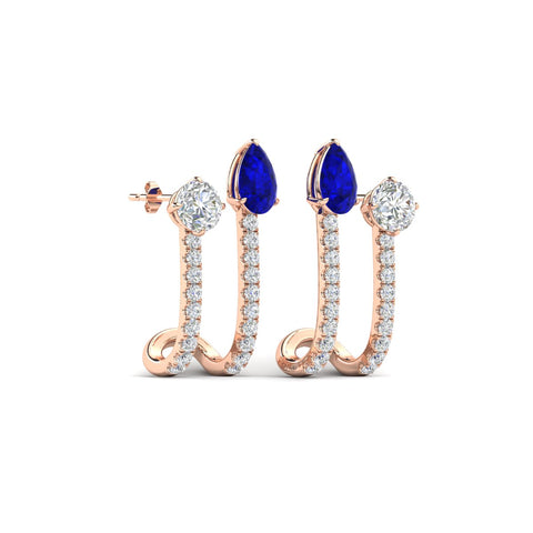 2-stone-diamond-hoop-with-sapphire-earring-in-rose-gold-fdear11536gsablangle4-nl-rg