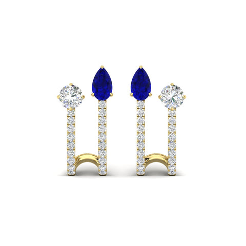 2-stone-diamond-hoop-with-sapphire-earring-in-yellow-gold-fdear11536gsablangle3-nl-yg