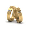Load image into Gallery viewer, 2-stone-diamond-unisex-wedding-bands-in-14K-yellow-gold-FDLG1052B-NL-YG