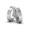 Load image into Gallery viewer, 2-stone-diamond-unisex-wedding-bands-in-950-Platinum-FDLG1052B-NL-WG