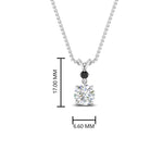 Load image into Gallery viewer, 2-stone-round-black-diamond-solitaire-diamond-pendant-in-FDPD11010GBLACK-NL-WG
