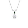 Load image into Gallery viewer, 2-stone-round-emerald-solitaire-diamond-pendant-in-FDPD11010GEMGR-NL-WG
