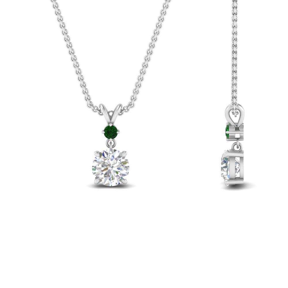 2-stone-round-emerald-solitaire-diamond-pendant-in-FDPD11010GEMGR-NL-WG