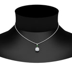 Load image into Gallery viewer, 2-stone-round-emerald-solitaire-diamond-pendant-in-FDPD11010GEMGR-NL-WG
