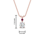 Load image into Gallery viewer, 2-stone-round-pink-sapphire-solitaire-diamond-pendant-in-FDPD11010GSADRPI-NL-RG
