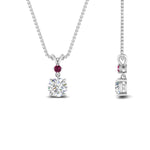 Load image into Gallery viewer, 2-stone-round-pink-sapphire-solitaire-diamond-pendant-in-FDPD11010GSADRPI-NL-WG
