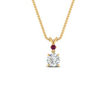 Load image into Gallery viewer, 2-stone-round-pink-sapphire-solitaire-diamond-pendant-in-FDPD11010GSADRPI-NL-YG
